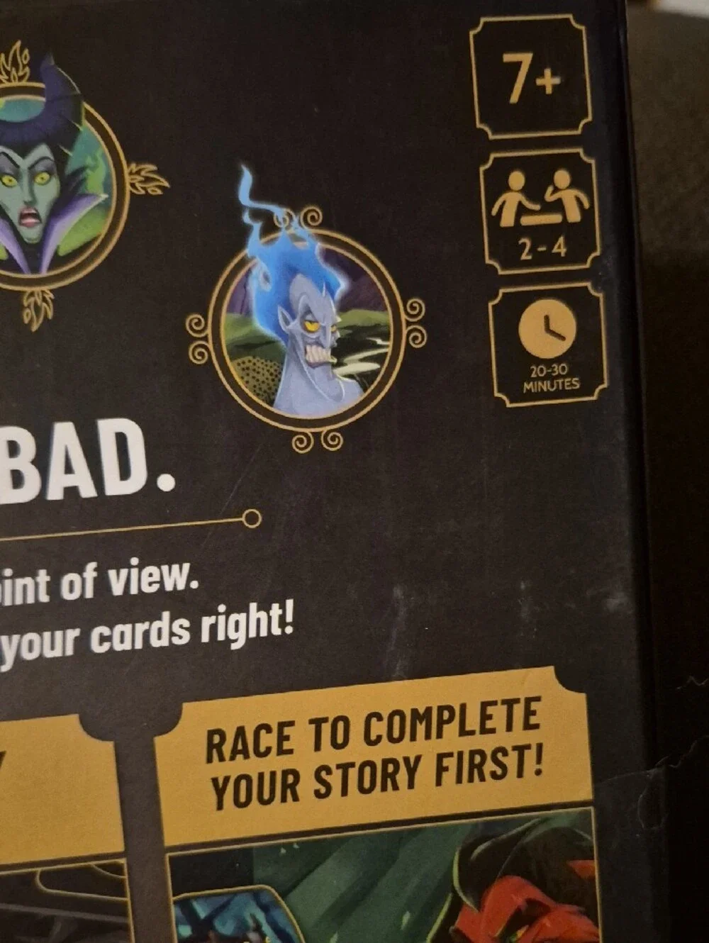 Disney Villainous Unstoppable! Board Game - Go Purple, Green, Red, Blue Artwork